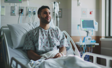 Man in hospital for AIDS