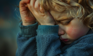 Child with conjunctivitis