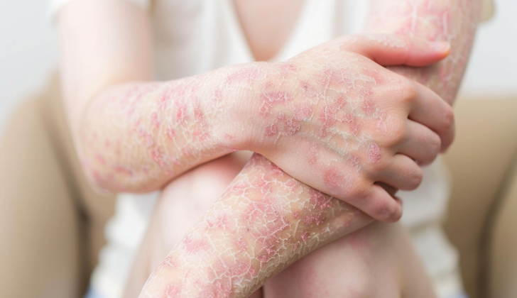 Person with Psoriasis on their arms