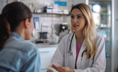 Doctor explaining Bacterial Vaginosis
