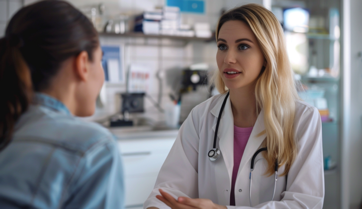 Doctor explaining Bacterial Vaginosis