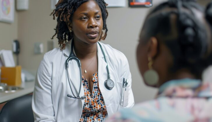 Doctor consulting a patient