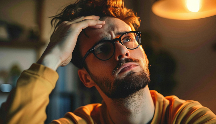 Man with ADHD