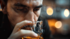 Man with Alcohol Addiction