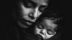 Mother with her baby