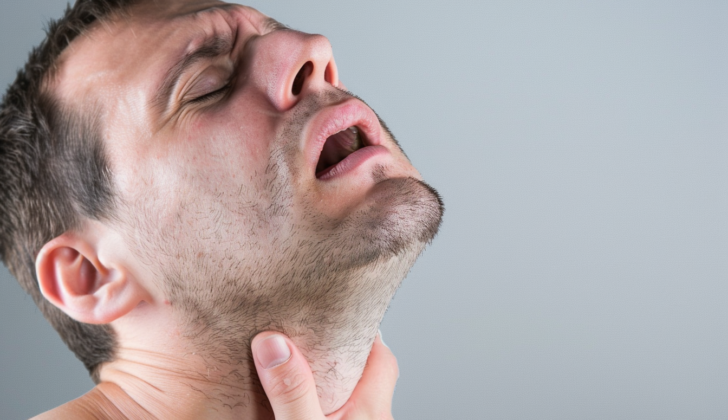 Man with Laryngeal Fracture