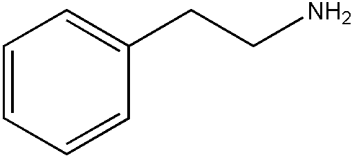 Amphetamine Chemical Structure. The illustration describes the structure of the
stimulant amphetamine.