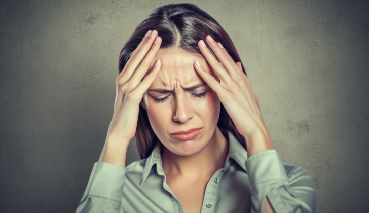 Woman with a headache
