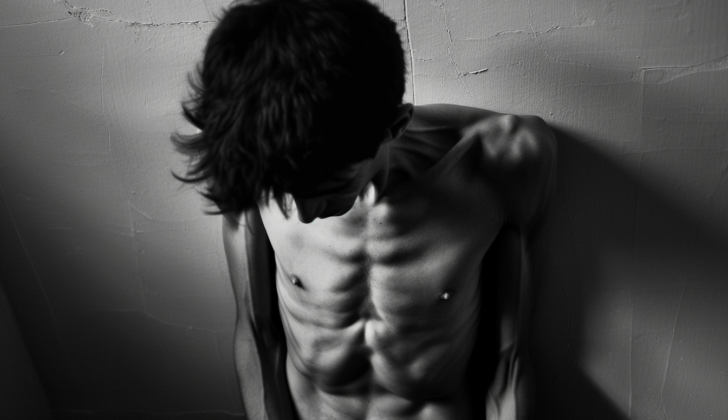 Anorexic man