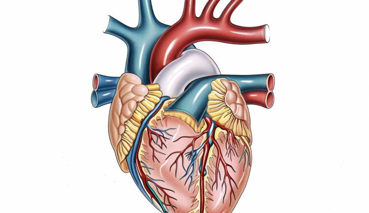 Depiction of human heart