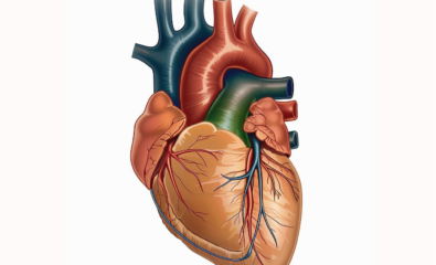 Human heart illustration