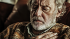 Man with chest pain from angina