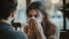Woman with Halitosis