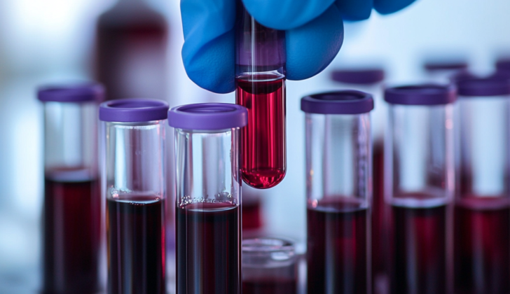 Vials of blood