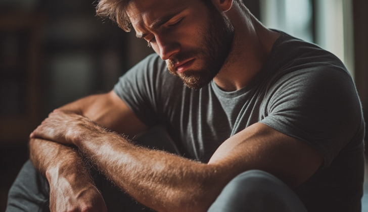 Man with fatigue