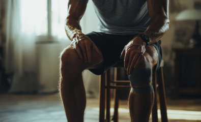 Man with Knee Meniscal Tear