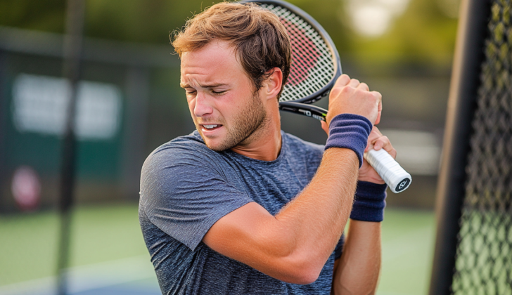 Man with Lateral Epicondylitis (Tennis Elbow)