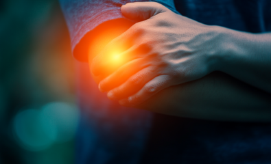 Olecranon bursitis is the inflammation of the bursa located at the tip of the elbow, causing pain and swelling.
