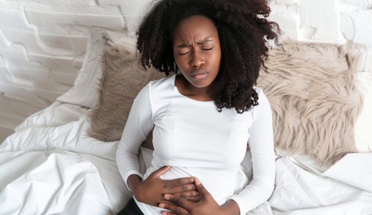 Woman with damage to the liver from overuse of acetaminophen