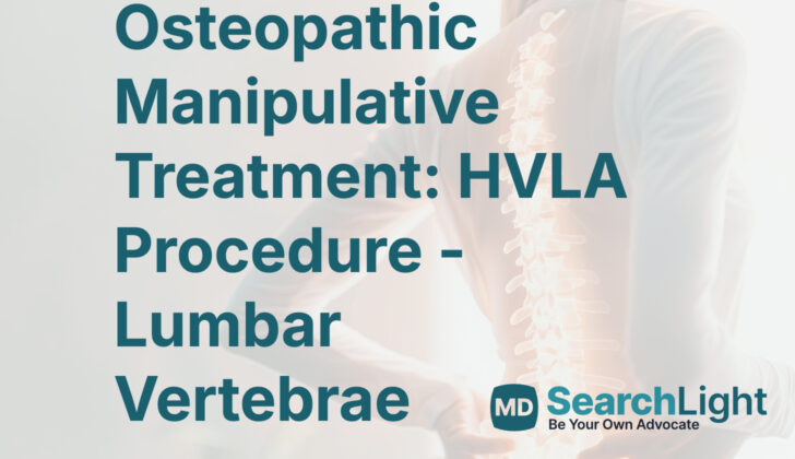 Osteopathic Manipulative Treatment: HVLA Procedure - Lumbar Vertebrae