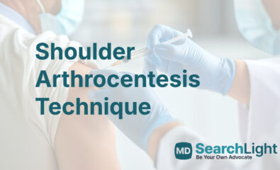 Shoulder Arthrocentesis Technique