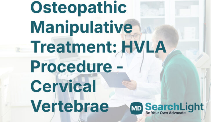 Osteopathic Manipulative Treatment: HVLA Procedure - Cervical Vertebrae