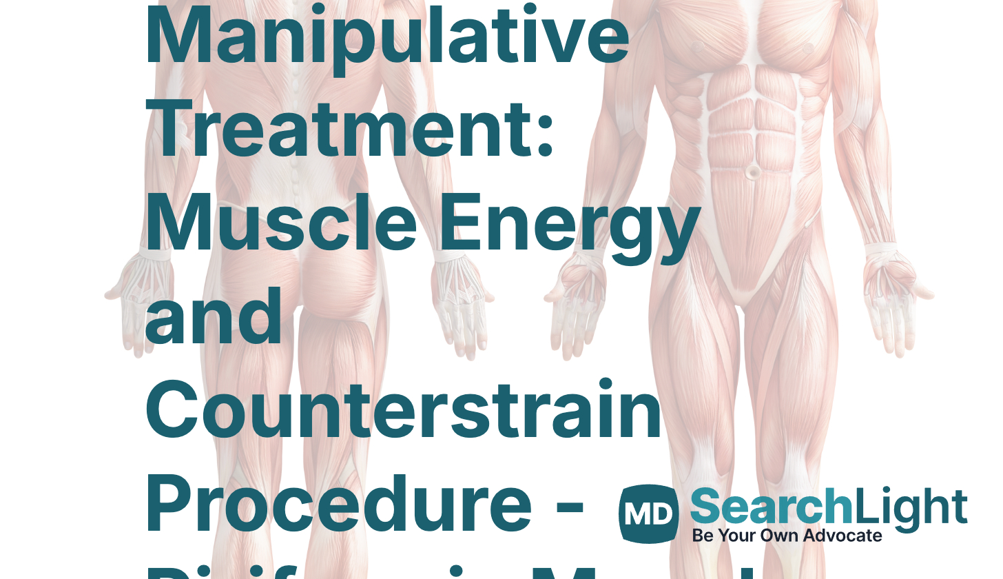 Osteopathic Manipulative Treatment: Muscle Energy and Counterstrain ...