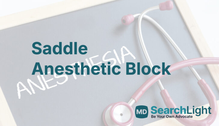 Saddle Anesthetic Block