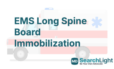 EMS Long Spine Board Immobilization