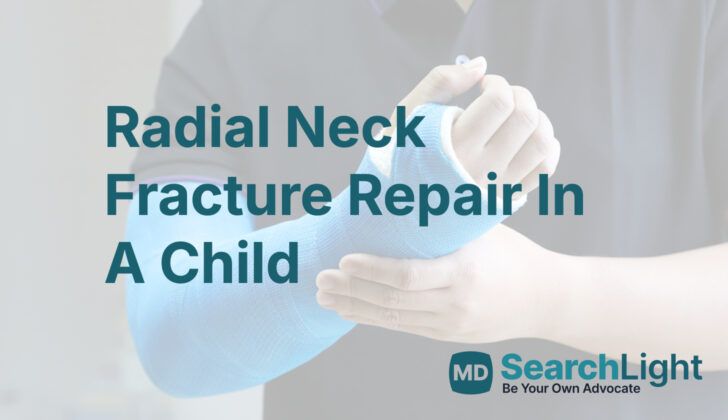 Radial Neck Fracture Repair In A Child