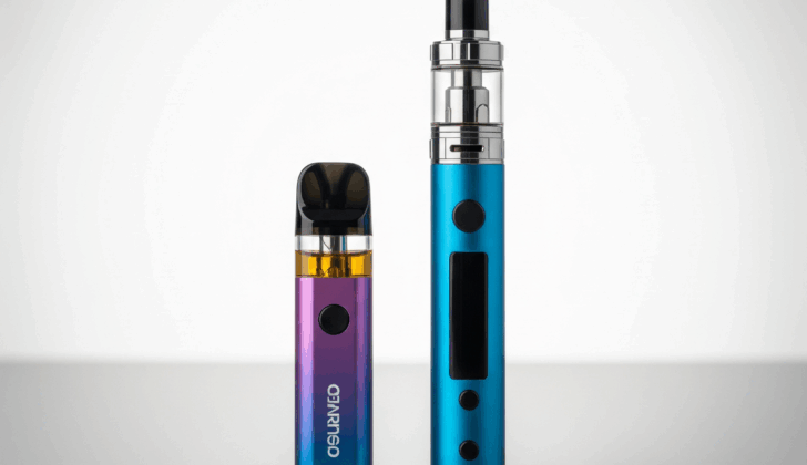 Comparison of nicotine salt pod and nicotine vape pen