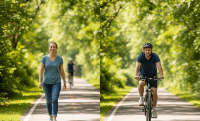 Walking versus cycling—comparing types of exercise for brain health.