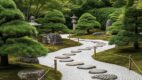 Japanese garden path ideal for walking meditation