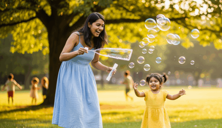 Gestalt Language Learning: “More bubbles.”