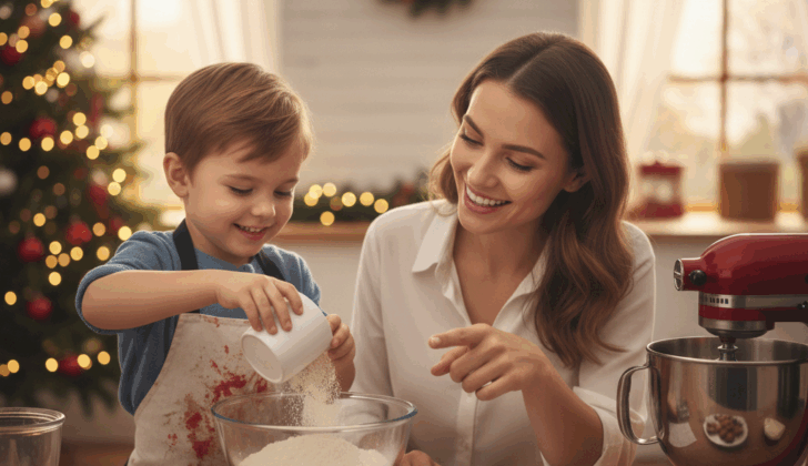 Cooking together creates chances to practice sequencing and new describing words