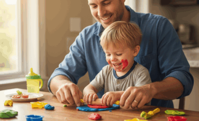 Simple narration helps children connect words with actions and ideas.