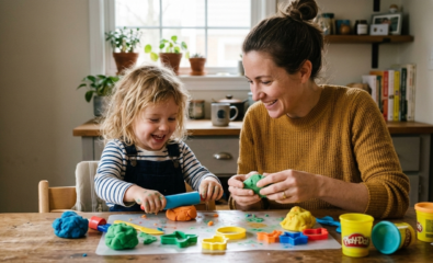 Playtime is the best time to model describing words naturally.