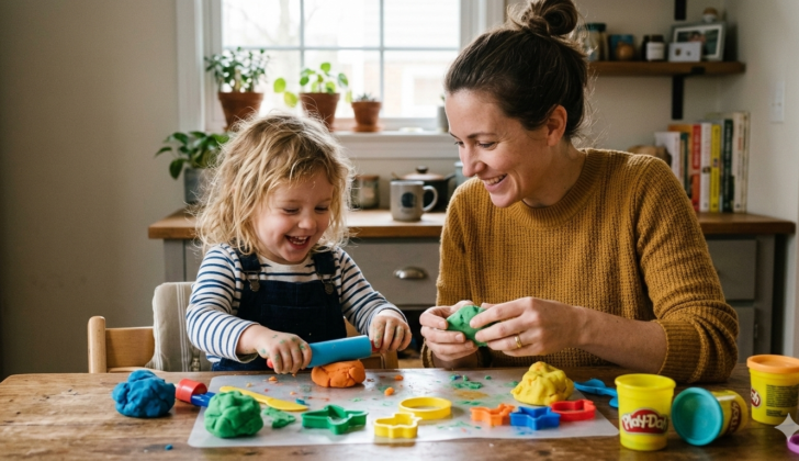 Playtime is the best time to model describing words naturally.