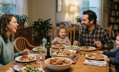 Family building emotional awareness through daily conversations.